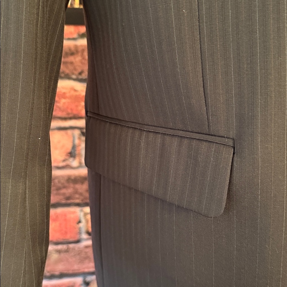 Joseph & Feiss Super 100's Brown Coat - Picture 8 of 17